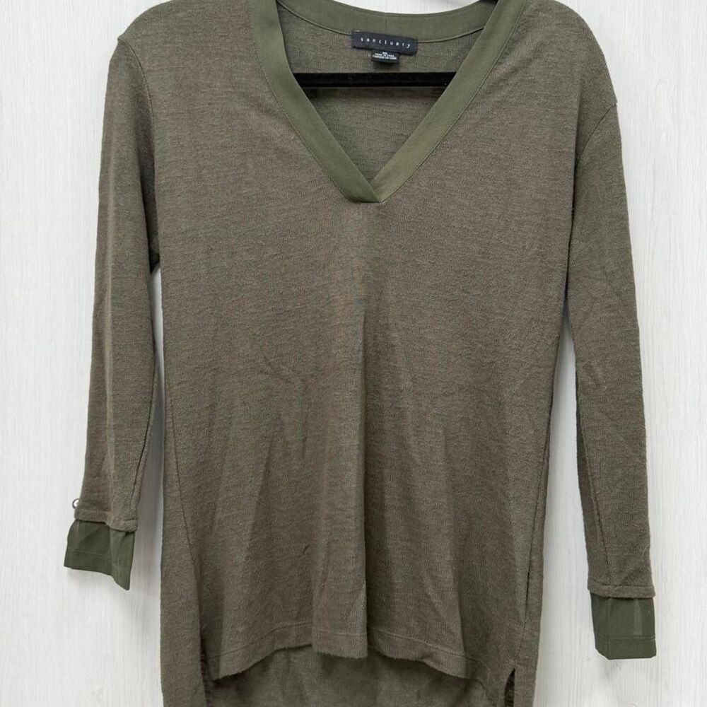 Sanctuary Women's Green and Khaki Blouse